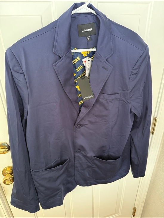 J. Palmer Other - J. Palmer Navy Blazer Jacket with Michigan Hail to the Victors  Lining Details